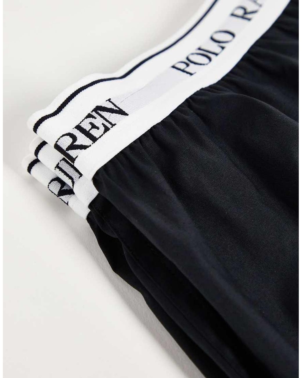 Polo Ralph Lauren Black 3 Pack Woven Boxers for men