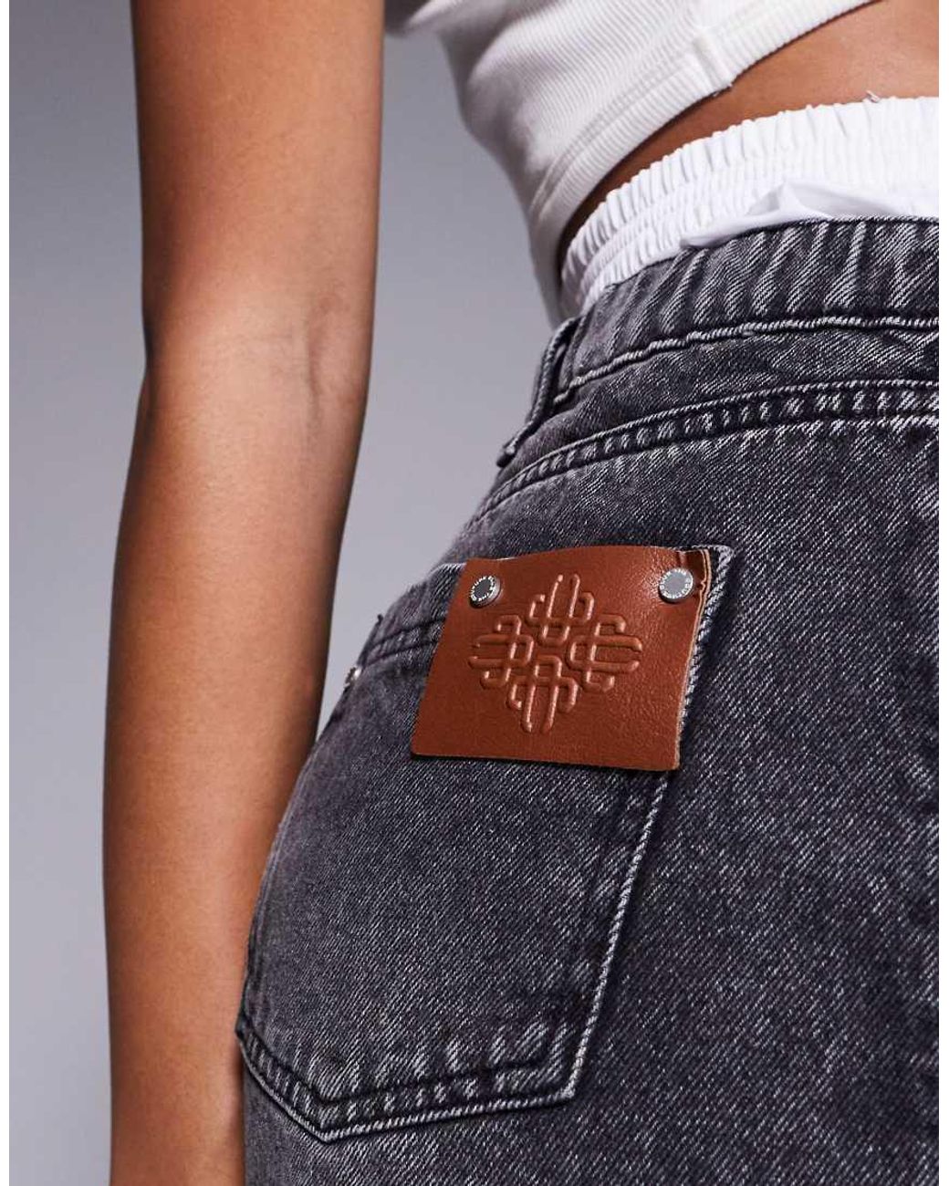 The Couture Club Gray Denim Shorts