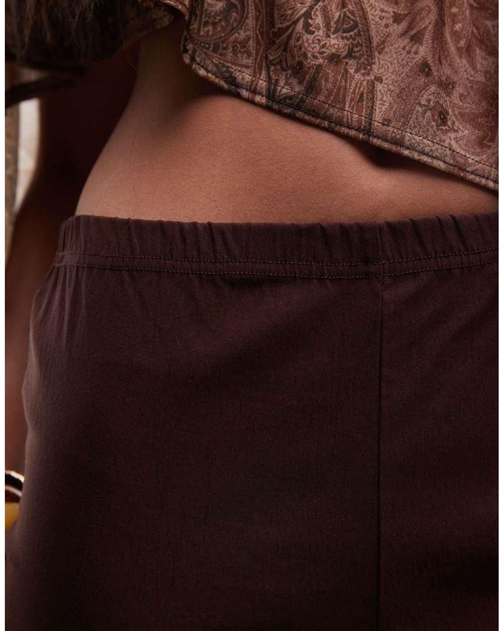 Reclaimed Vintage Natural Bengaline Capri Trouser