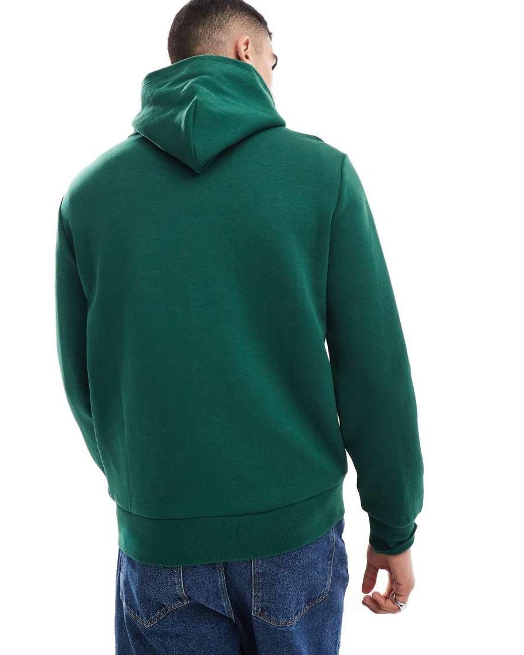 Polo Ralph Lauren Central Script Logo Double Knit Hoodie in Green for Men Lyst UK