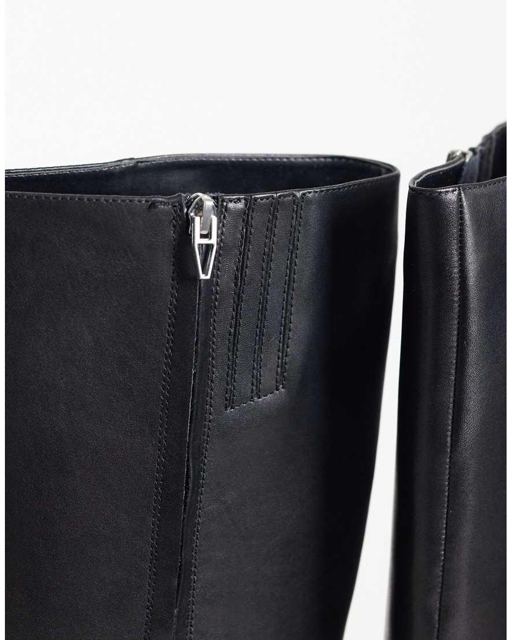 Dolce Vita Black Auggie Heeled Pointed Toe Knee Boots