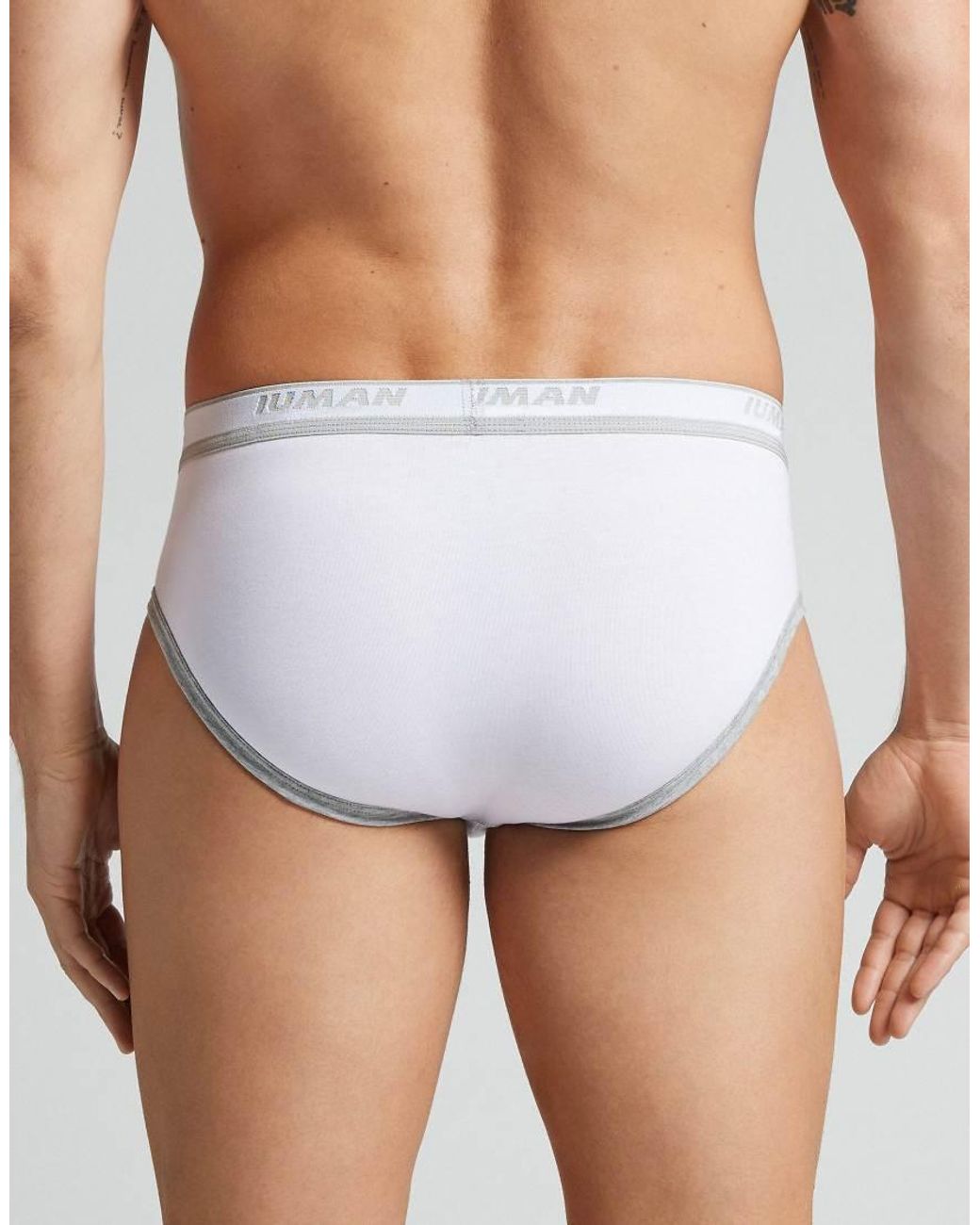 Intimissimi Blue Superior Cotton Briefs With Logo for men