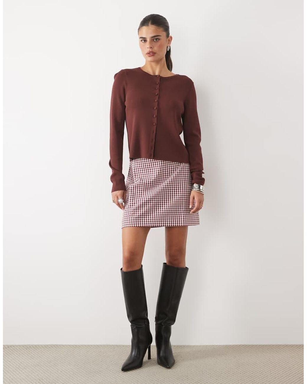 Nobody's Child Pink Rebecca Tailored Mini Skirt