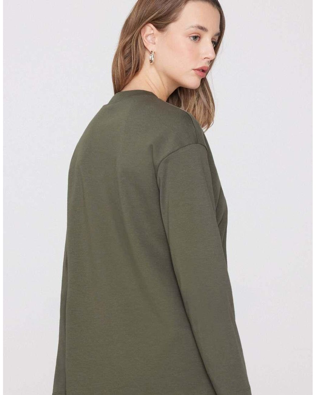 Tezenis Gray Mid Weight Cotton Long Sleeve T-Shirt