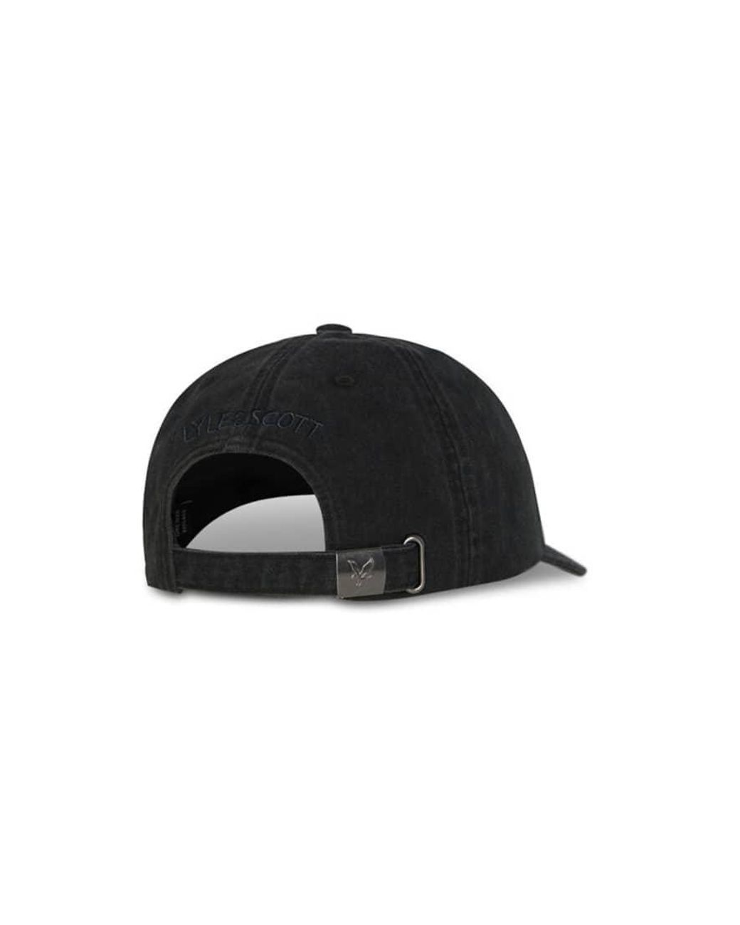 Lyle & Scott Black Headwear Washed Cap for men