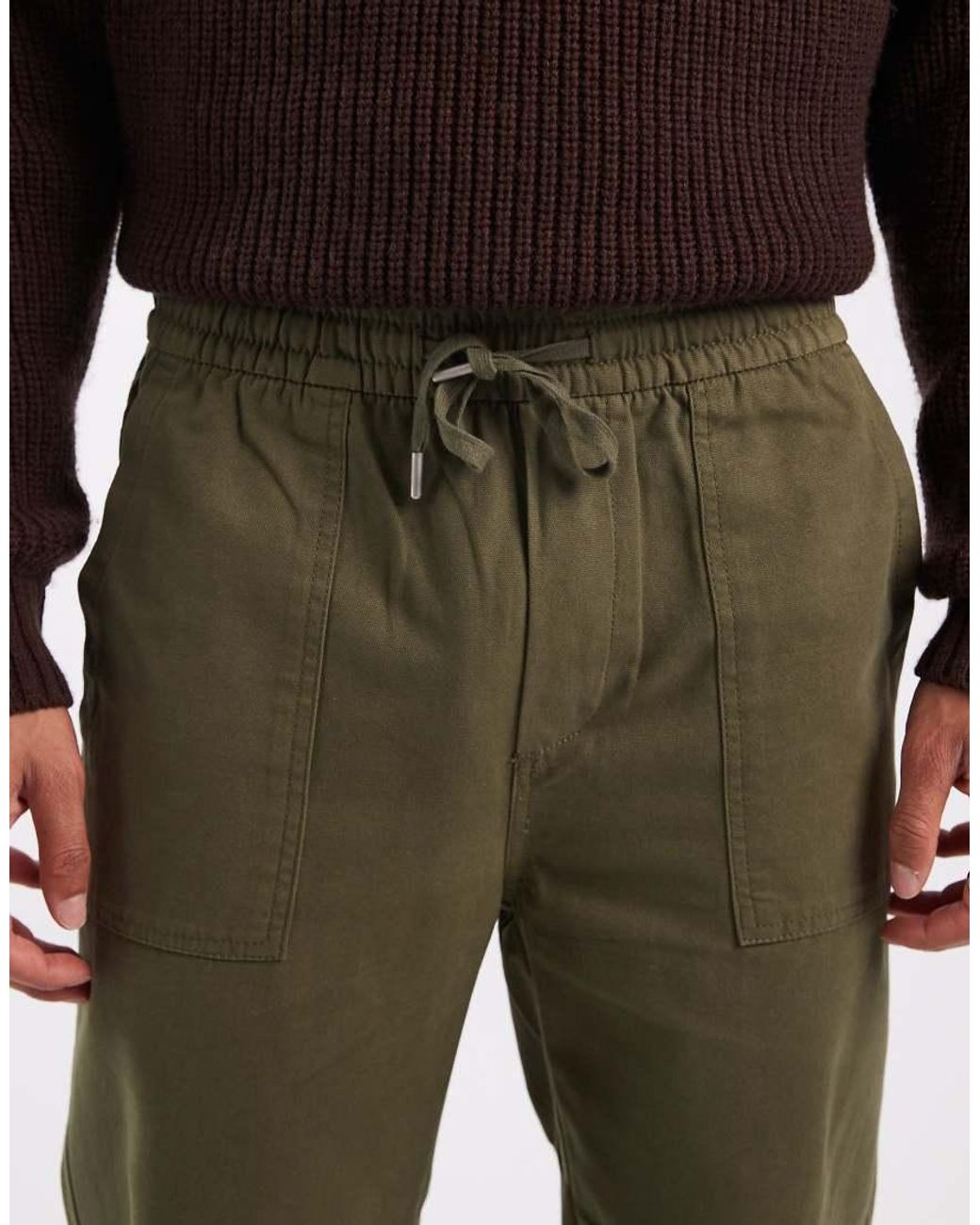 Only & Sons Green Relaxed Fit Trouser for men