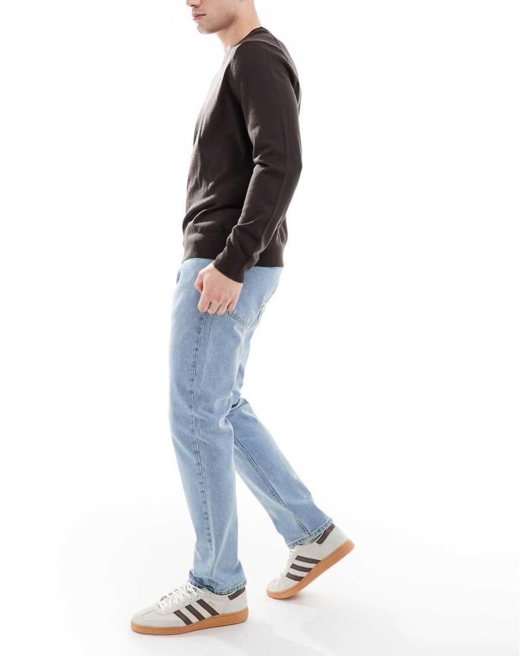 Jack & Jones Blue Clark Straight Jean for men