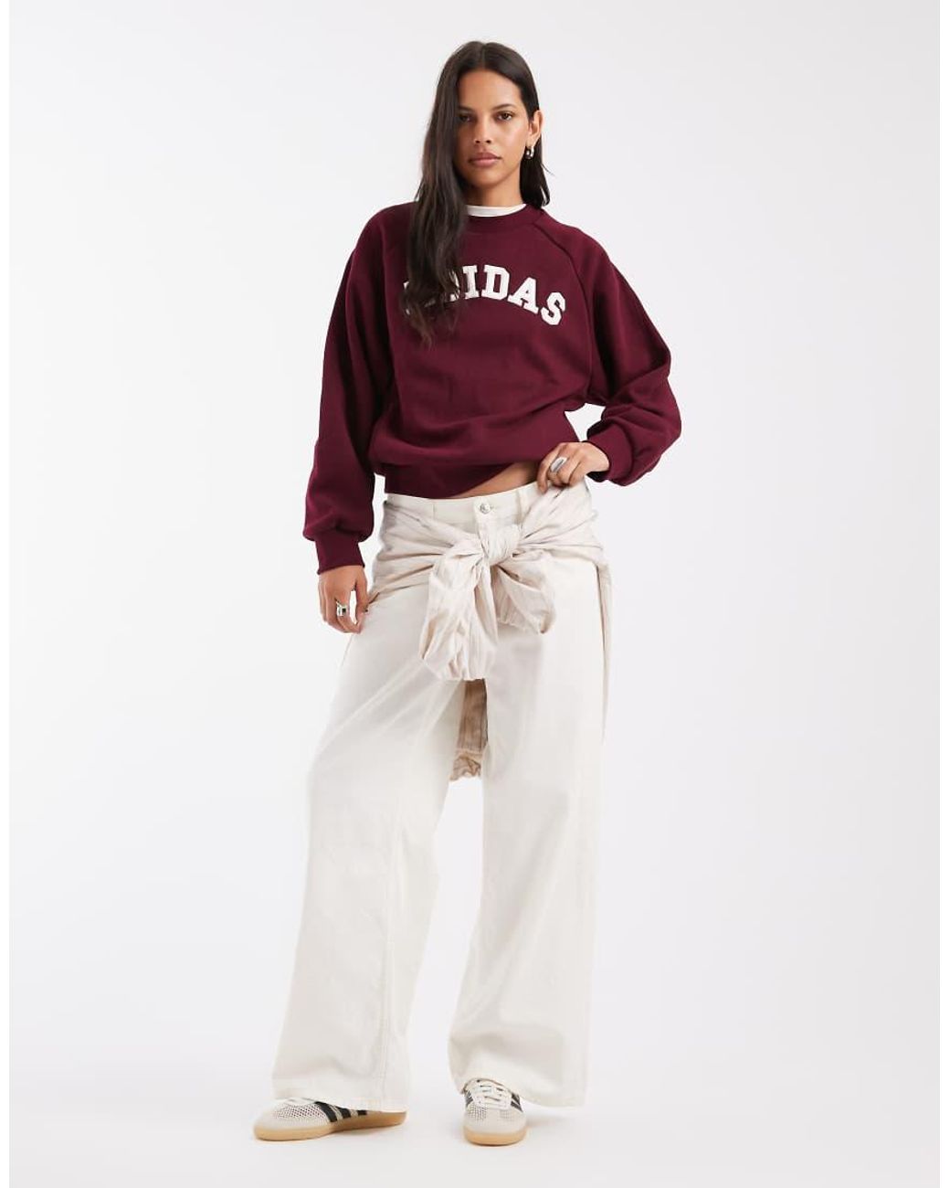 Adidas Originals Red Adidas Sportswear Sweatshirt