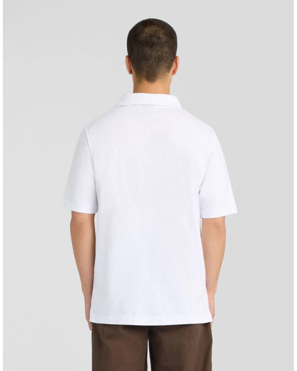 Lyle & Scott White Ss Polo Shirts Relaxed Jersey Polo Shirt for men