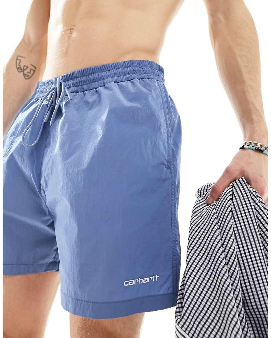Carhartt Blue Tobes Swim Shorts for men