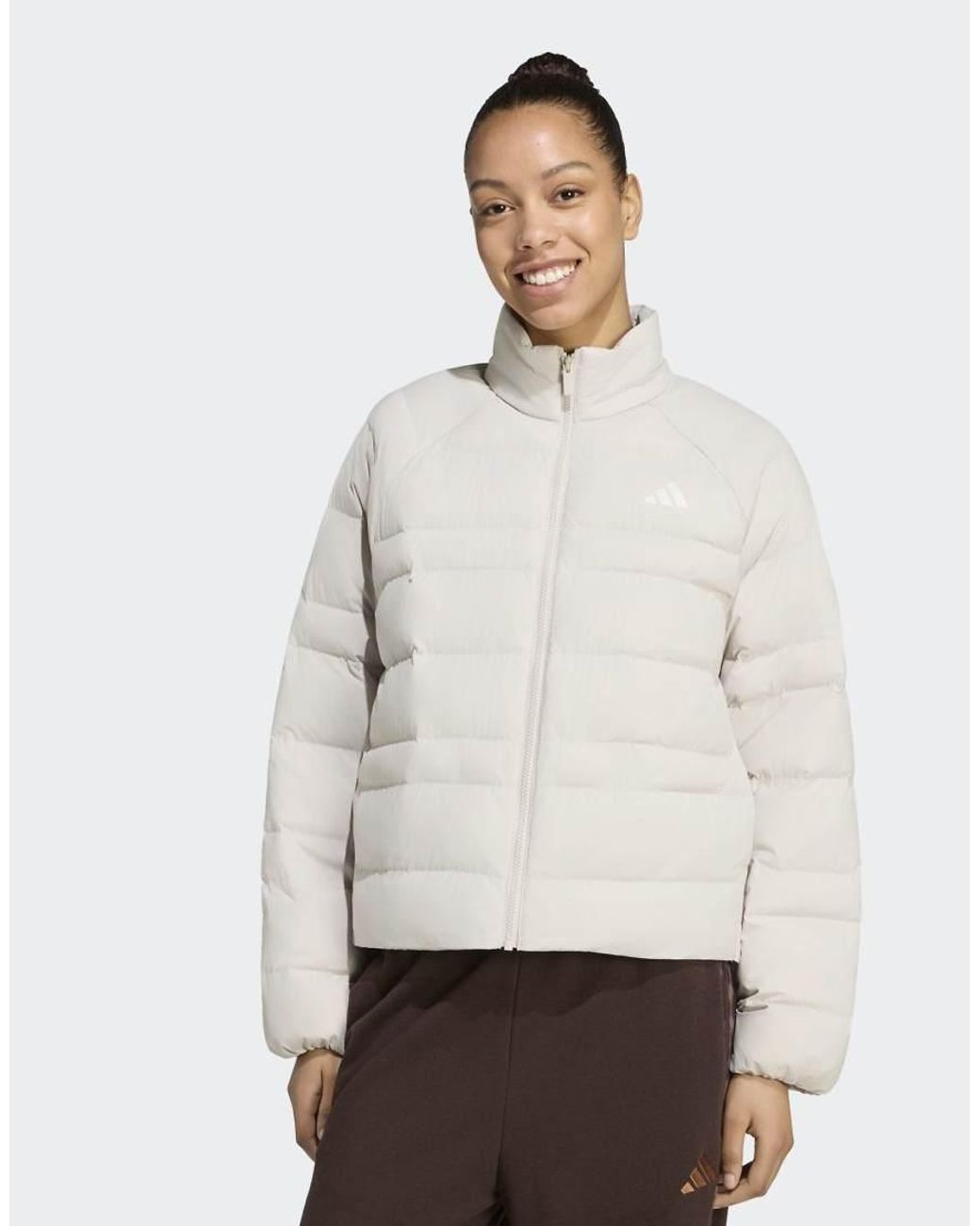 Adidas Originals White Essentials Packable Insulated Jacket