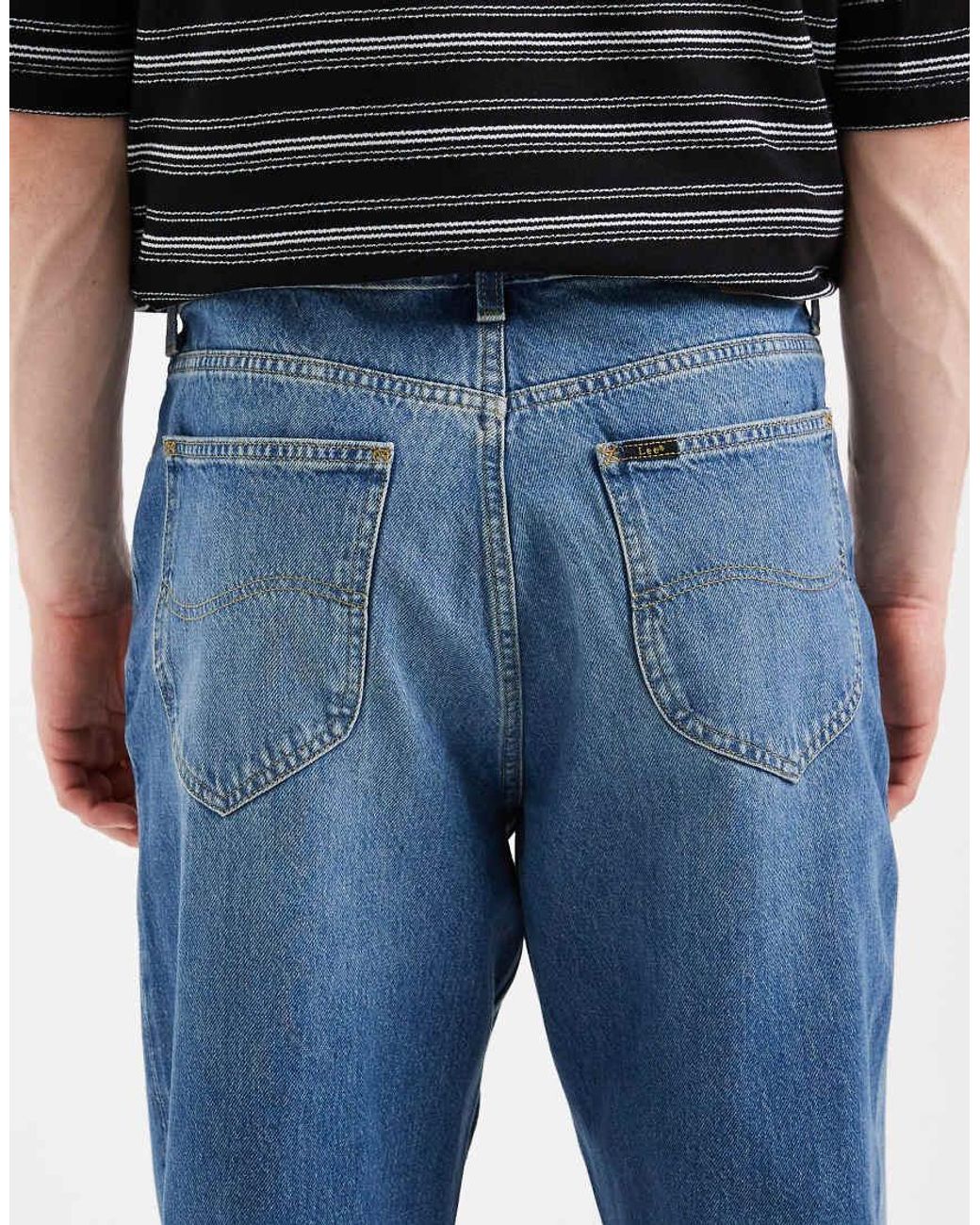 Lee Jeans Black Asher Wide Leg Jeans for men