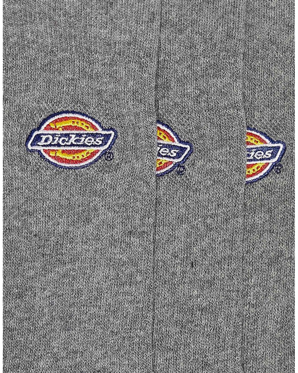 Dickies White Valley Grove 3 Pack Crew Socks for men