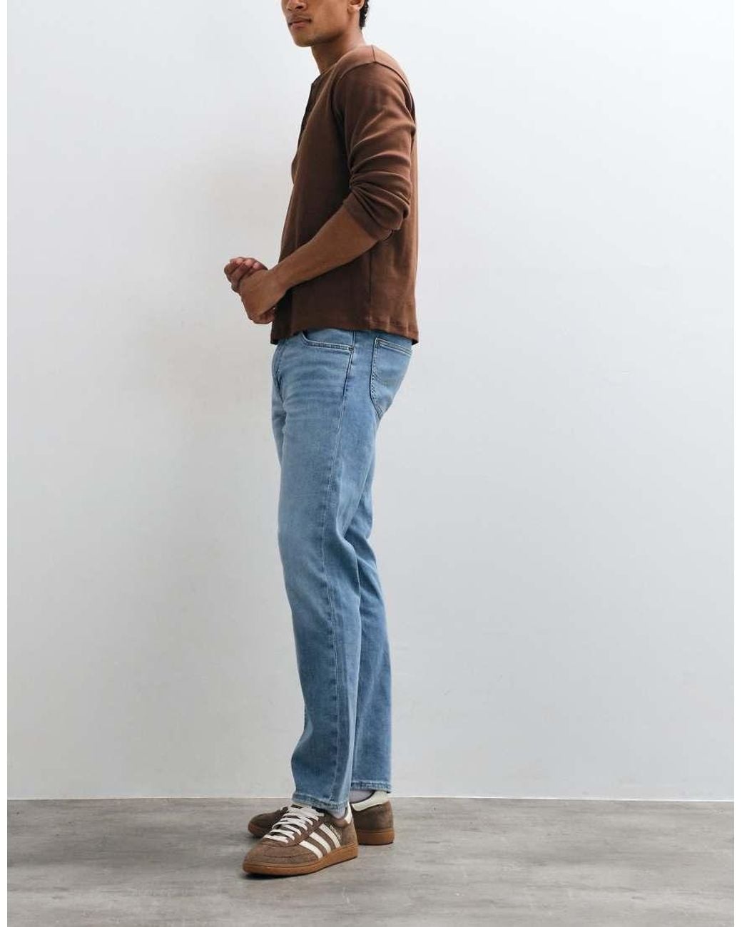 Lee Jeans Blue Rider Slim Straight Jeans for men