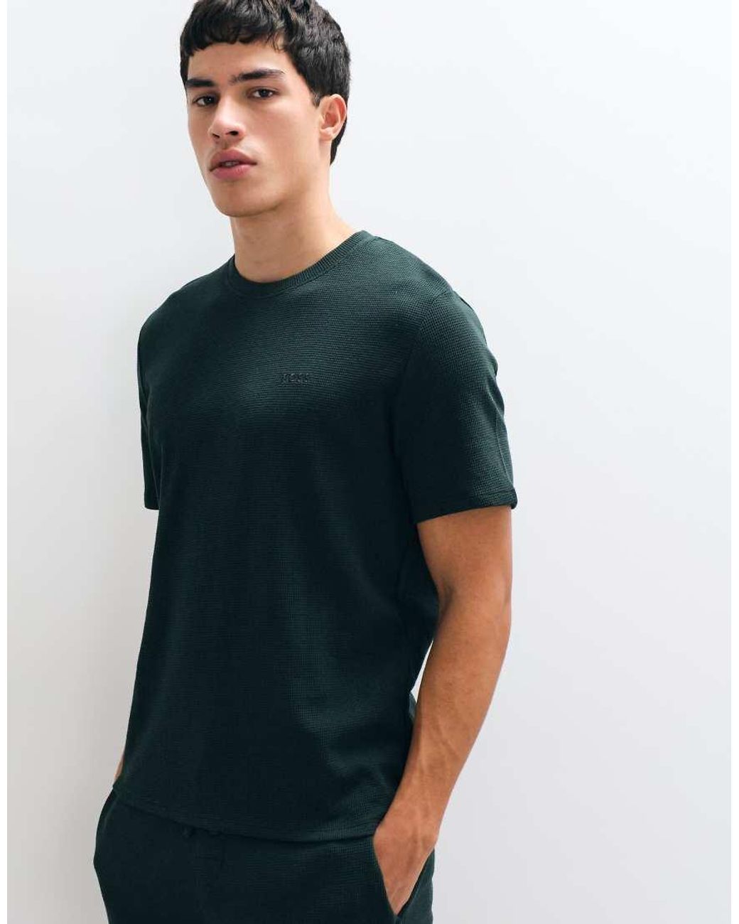 Boss Black Co-Ord Waffle T-Shirt for men