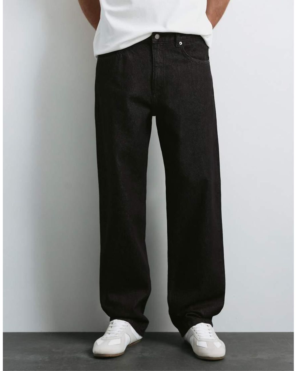 Pull&Bear White Straight-Leg Jeans for men