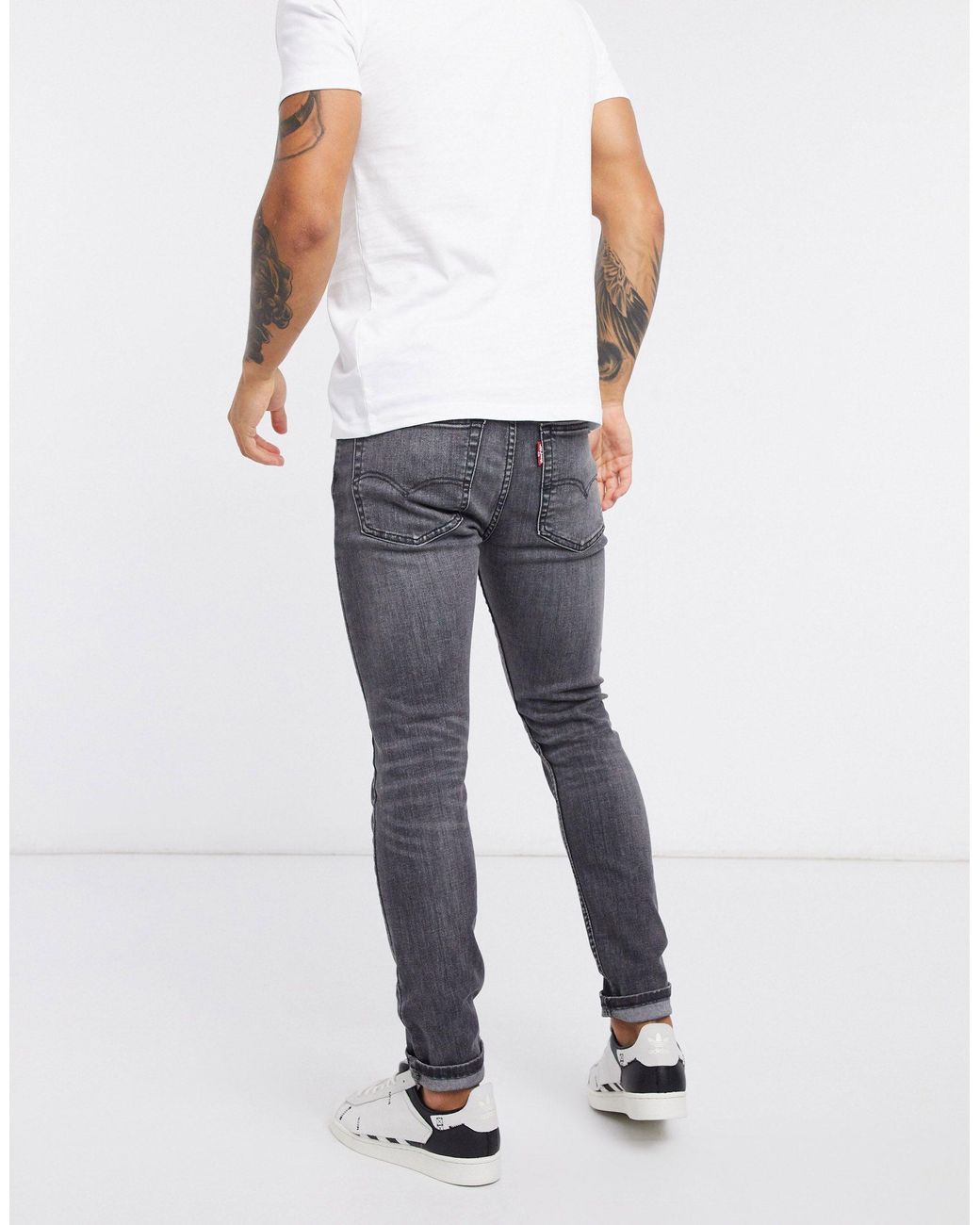 Levi's Denim 519 Super Skinny Hi-ball Jeans in Black for Men | Lyst
