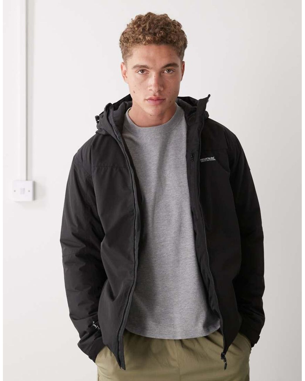Regatta Black Thornridge Waterproof Jacket for men