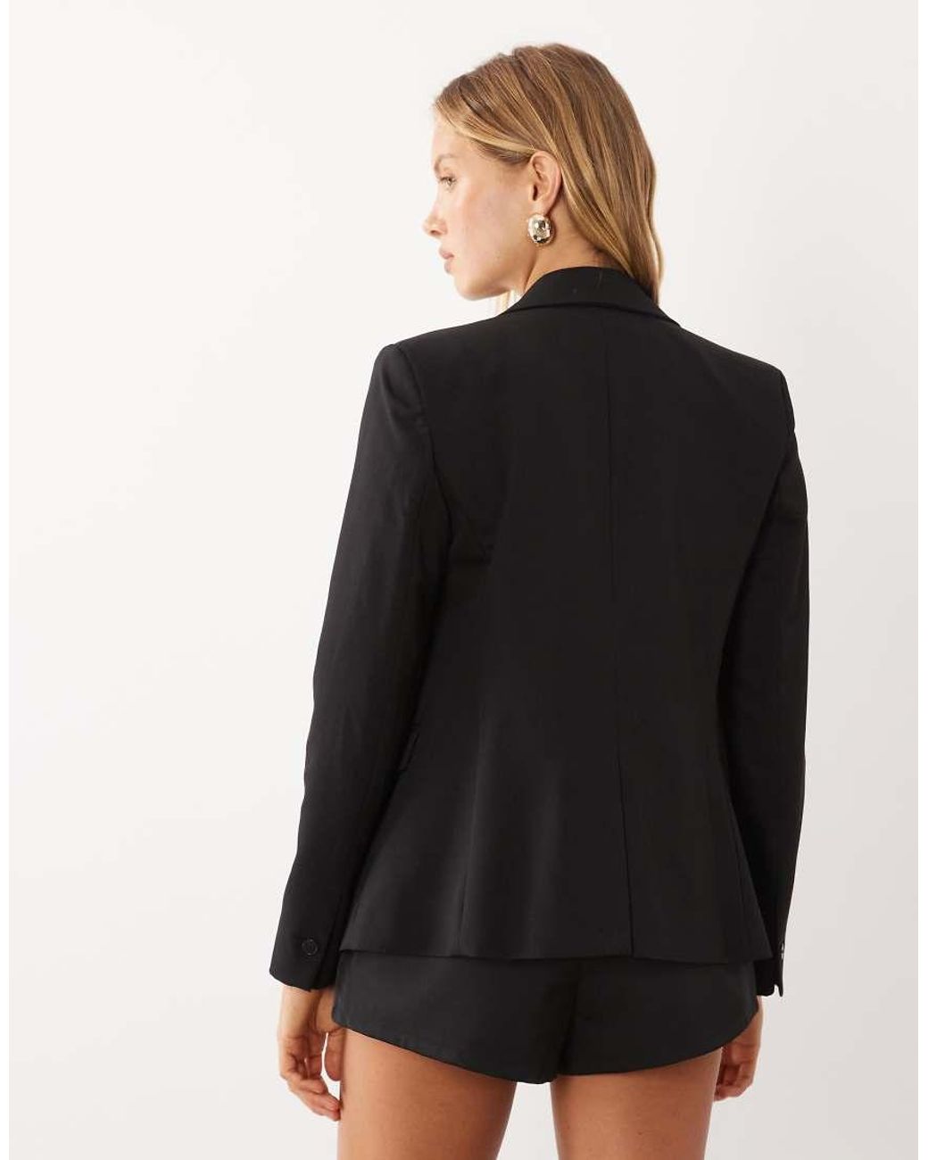 Mango Black Boreal Tailored Blazer