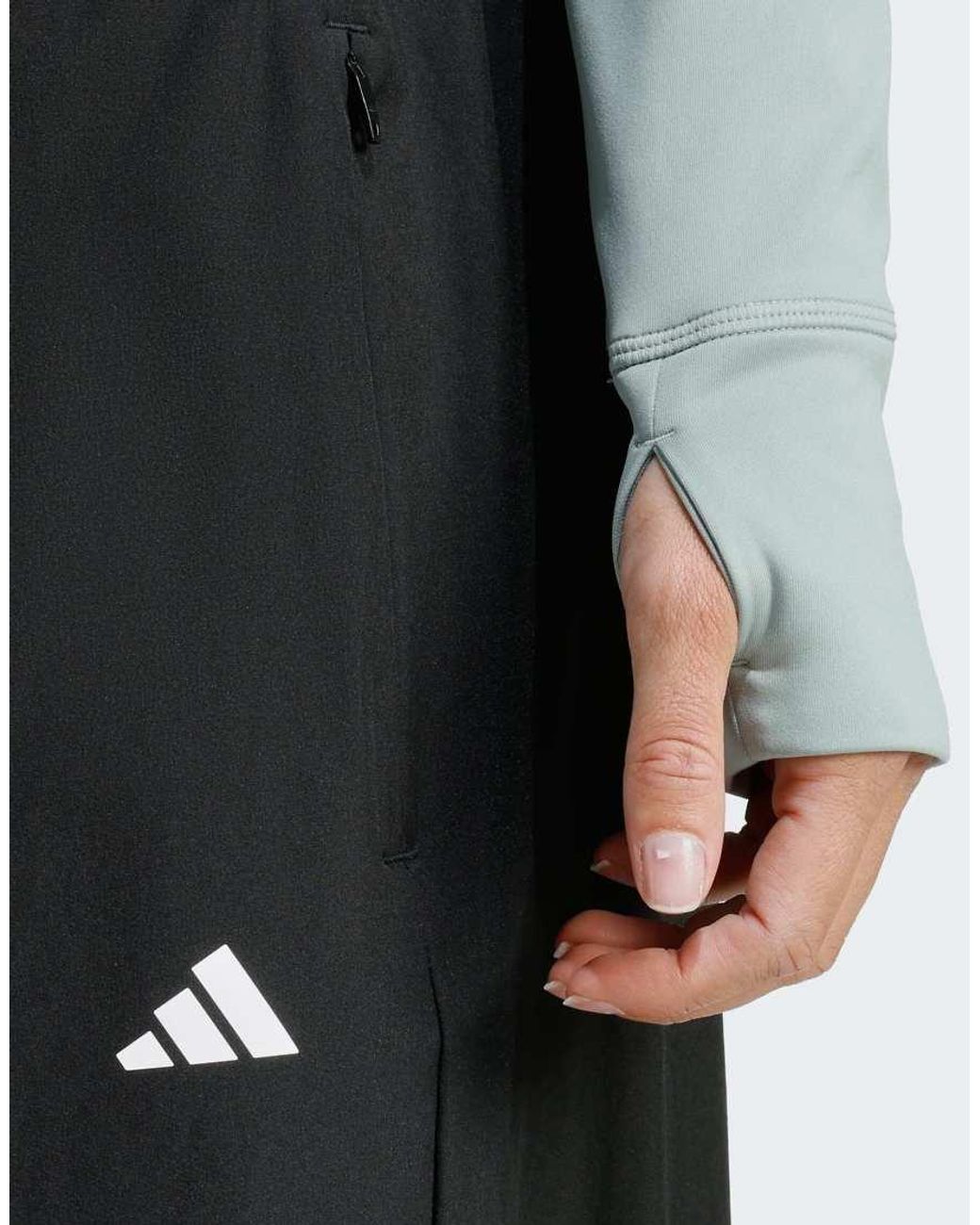 Adidas Originals Blue Optime Essentials Full-Zip Jacket