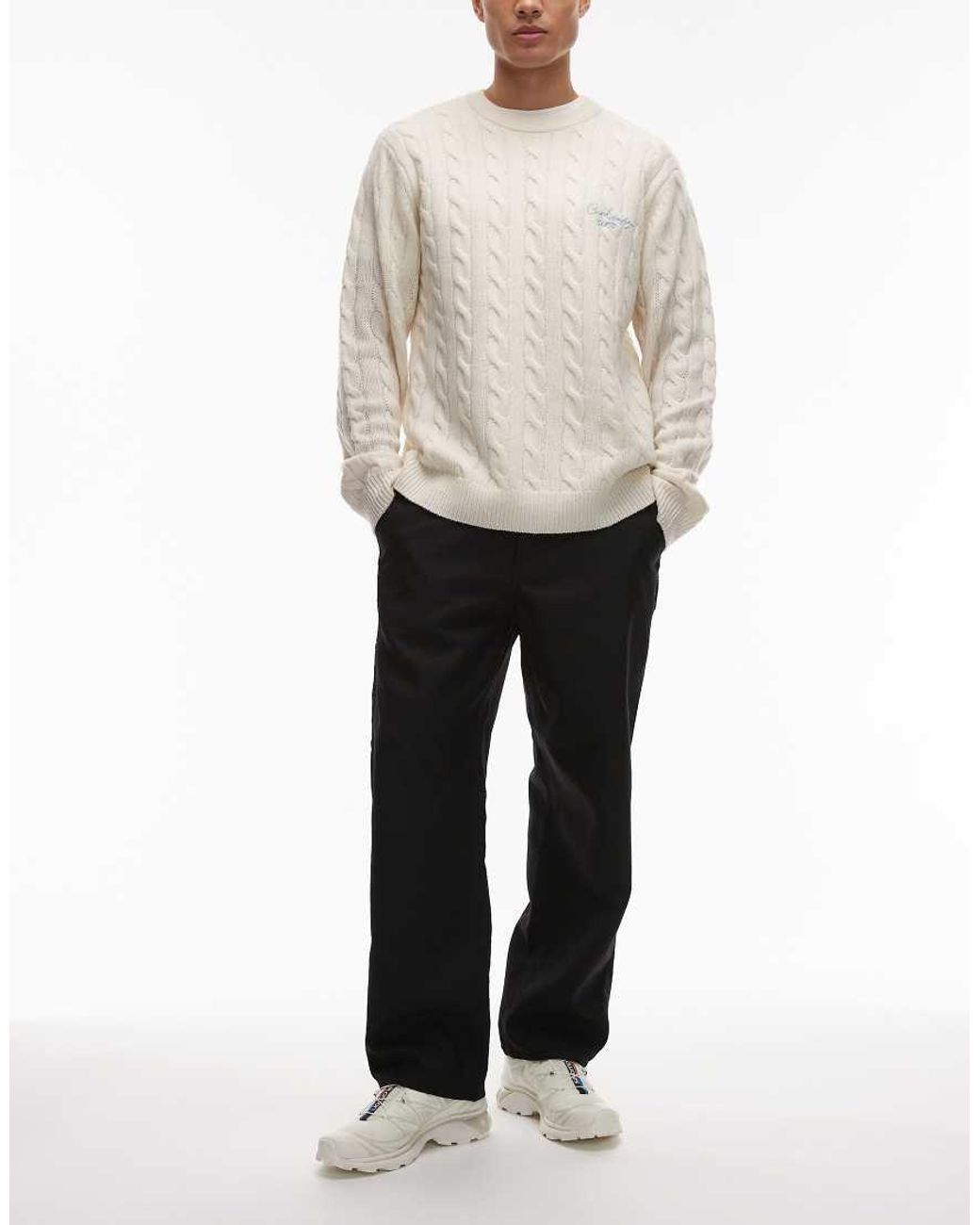 Carhartt Black Ray baggy Twill Trousers for men