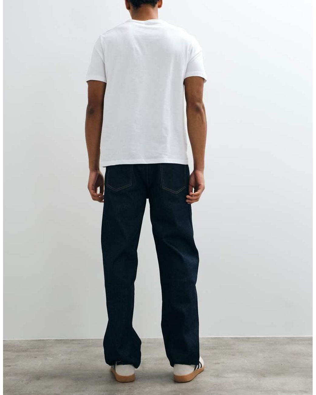 Abercrombie & Fitch White baggy Fit Jeans for men