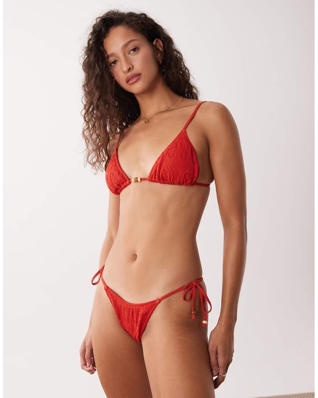 Rhythm Red Gigi Tieside Bikini Bottom