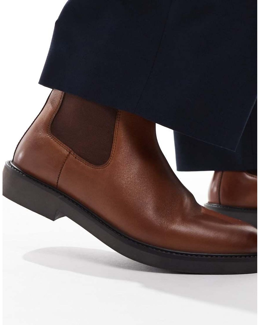 ASOS Blue Chelsea Boots for men
