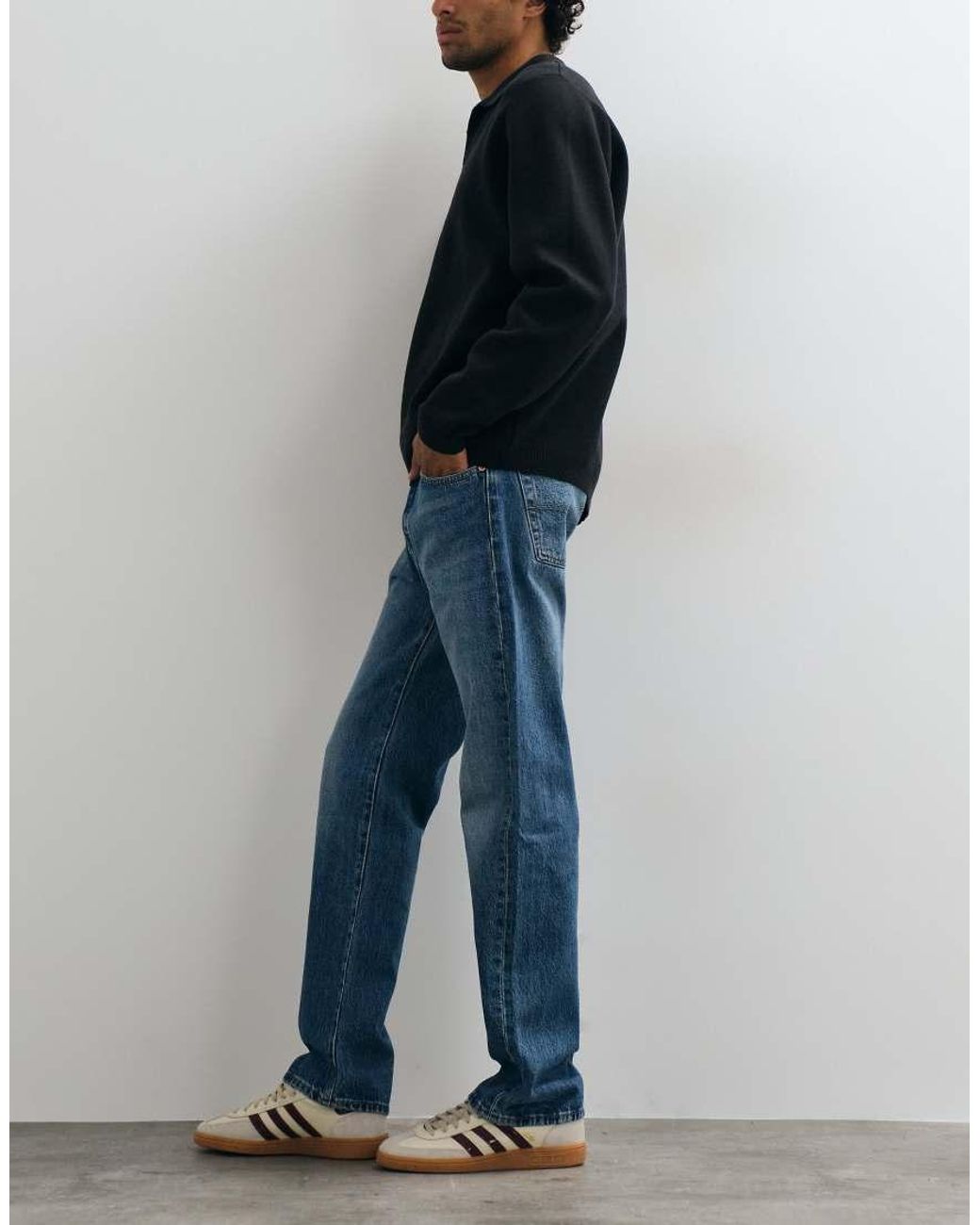 Levi's Blue 501 Relaxed Jeans for men