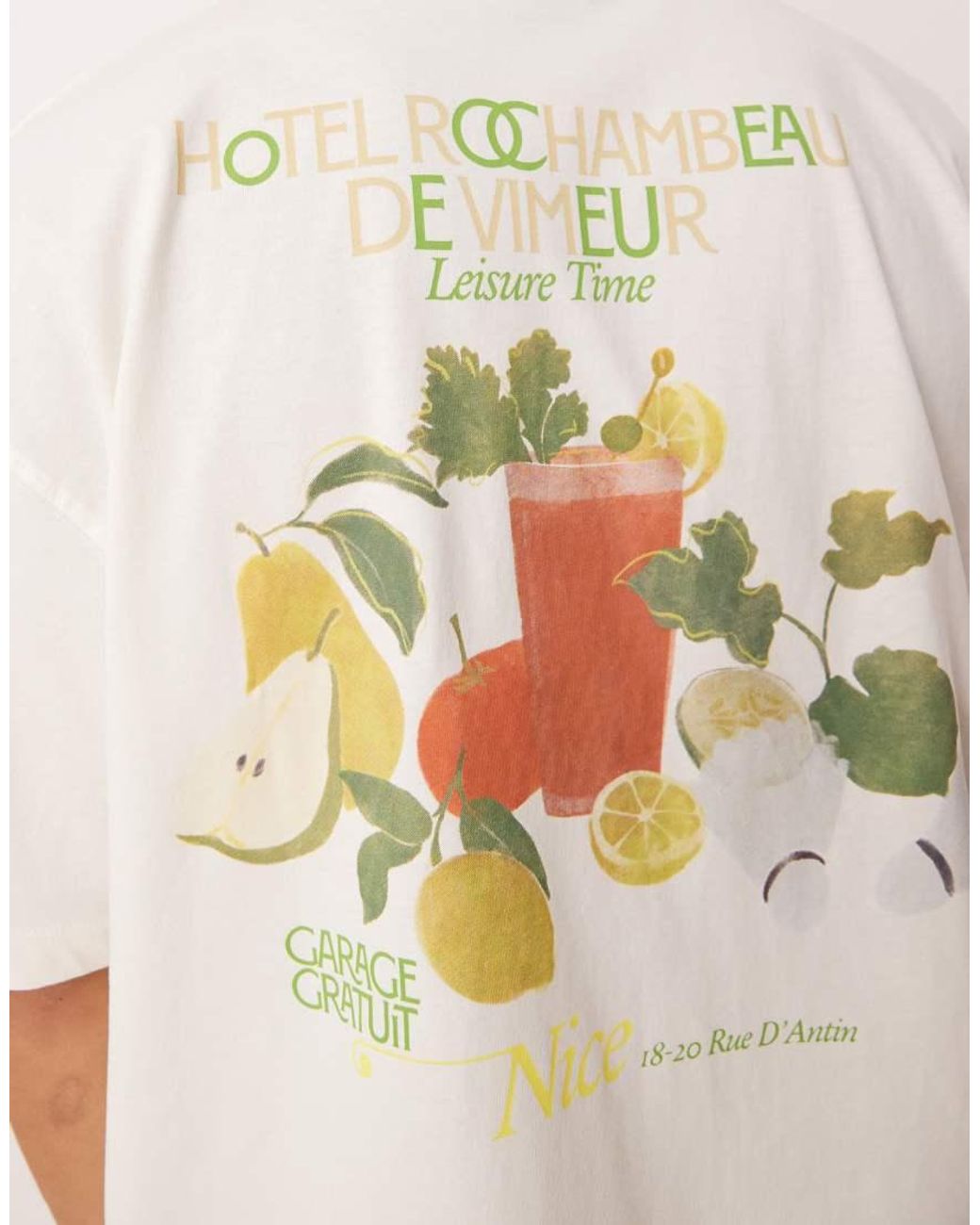 ASOS White Oversized T-shirt With High Summer Graphic for men