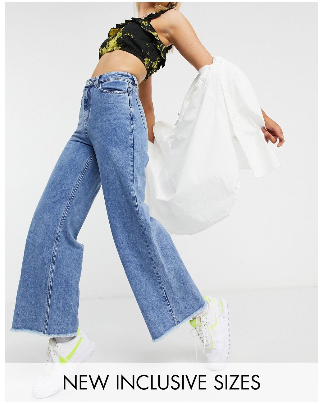 Collusion Denim X008 Wide Leg Jeans in 