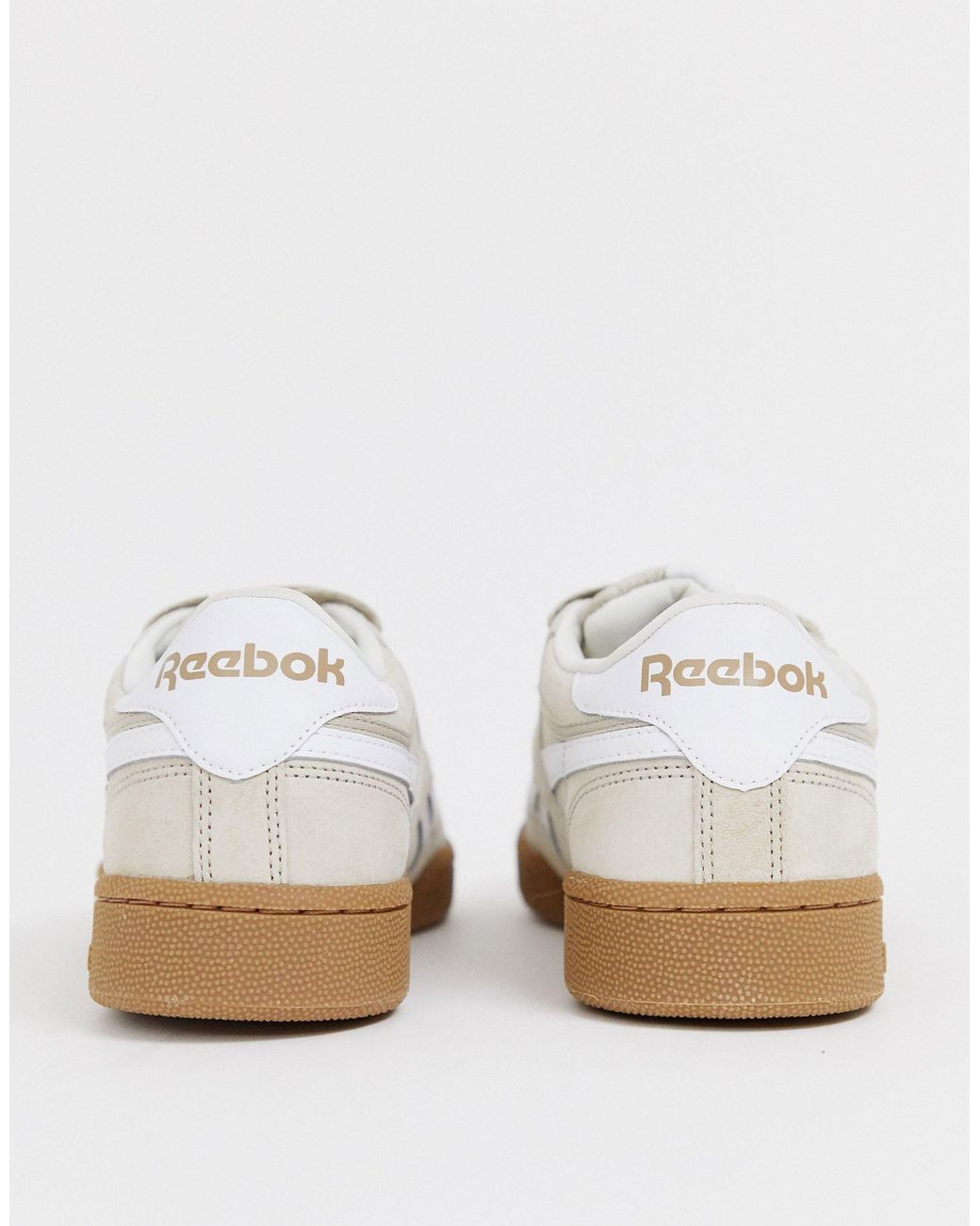 Pacer Por ley sensor Reebok Revenge Plus Suede Sneakers With Gum Sole in Natural for Men | Lyst