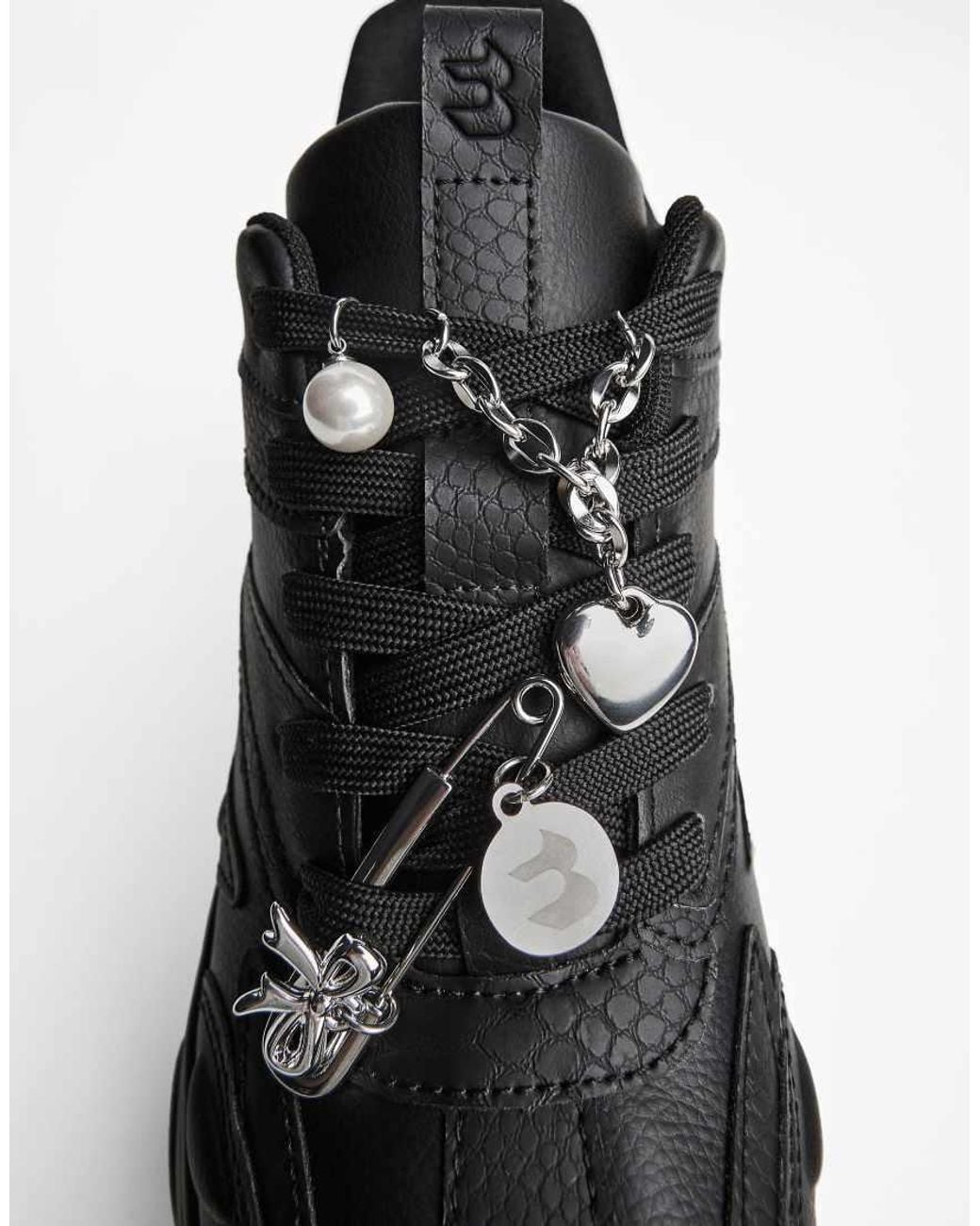 Bershka Black Xl Platform Trainers