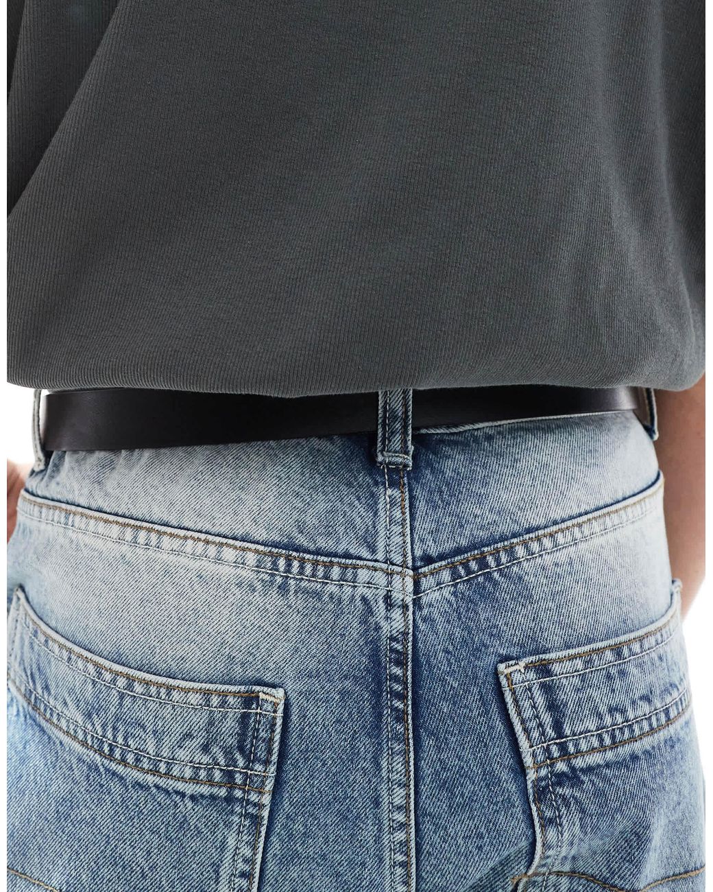 ASOS – gürtel aus kunstleder in Blue für Herren