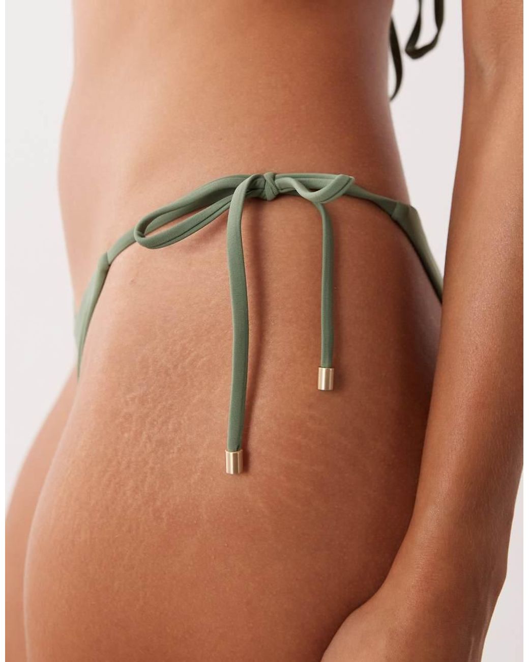 Rhythm Green Classic Tie Side Bikini Bottoms