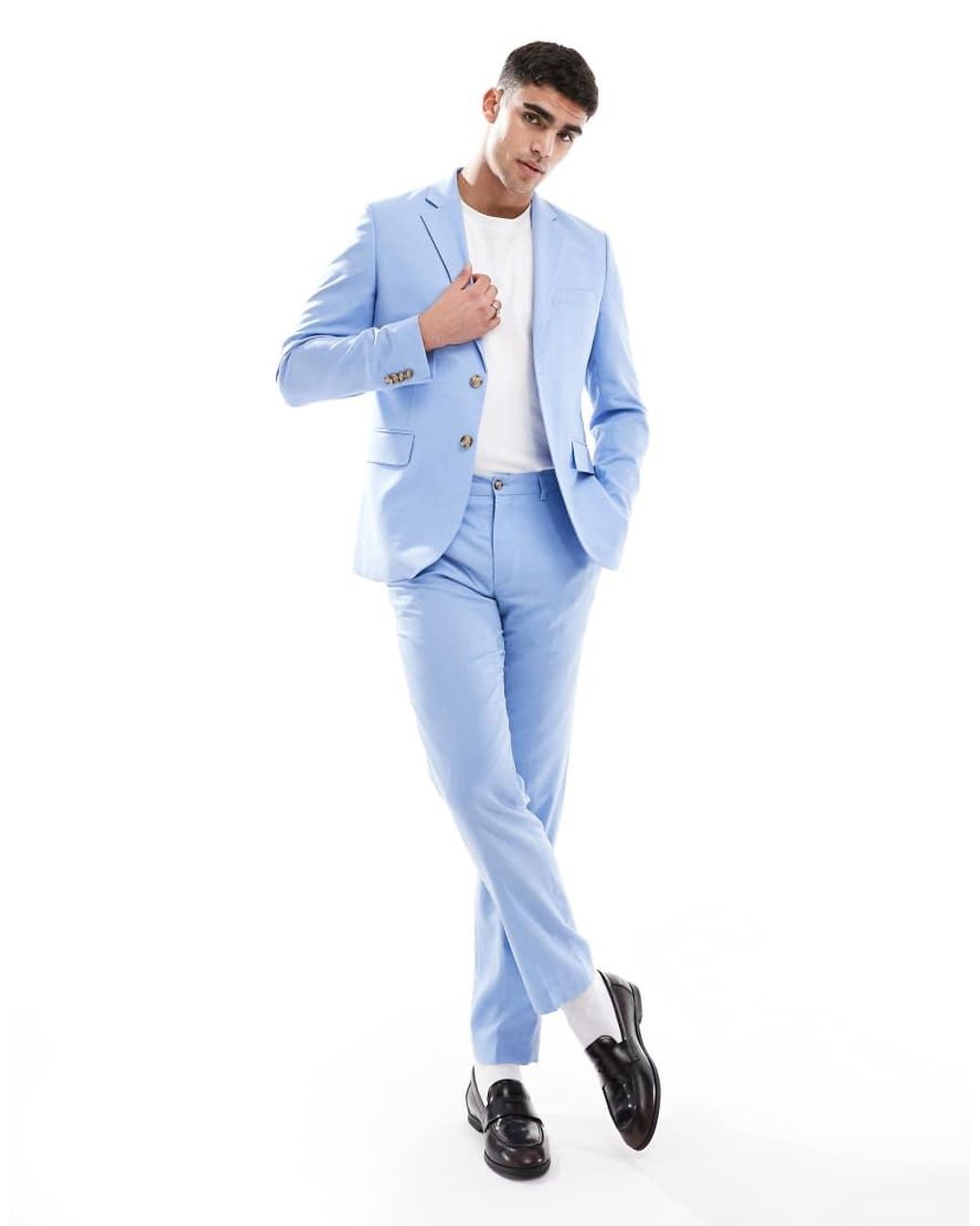 Jack & Jones Blue Super Slim Suit Jacket for men
