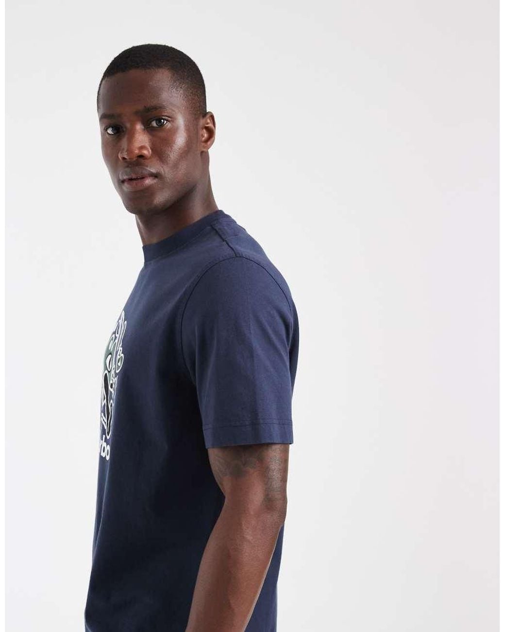 Barbour Blue X Mul 'gone Fishing' Short Sleeve Graphic T-shirt for men