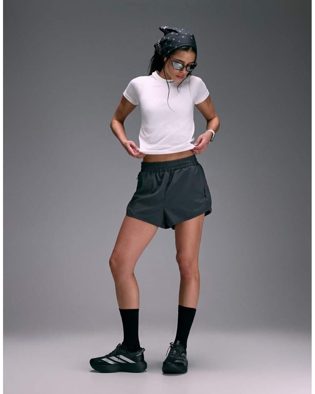 4505 Gray Premium Lightweight Ultrasoft Seamless Running Short Sleeve T-shirt