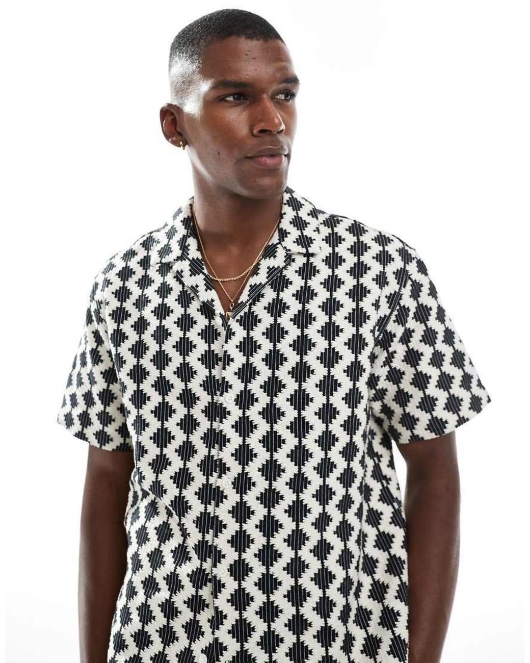 Jack & Jones Black Texture Shirt for men