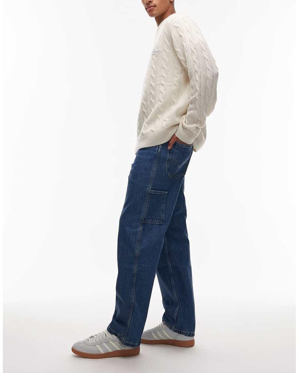 Levi's Blue Workwear 568 Loose Carpenter Jeans for men