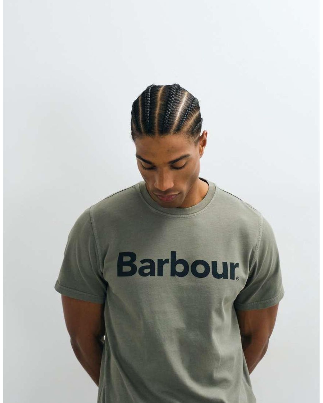Barbour Green Washington Short Sleeve Tailored Logo T-shirt for men