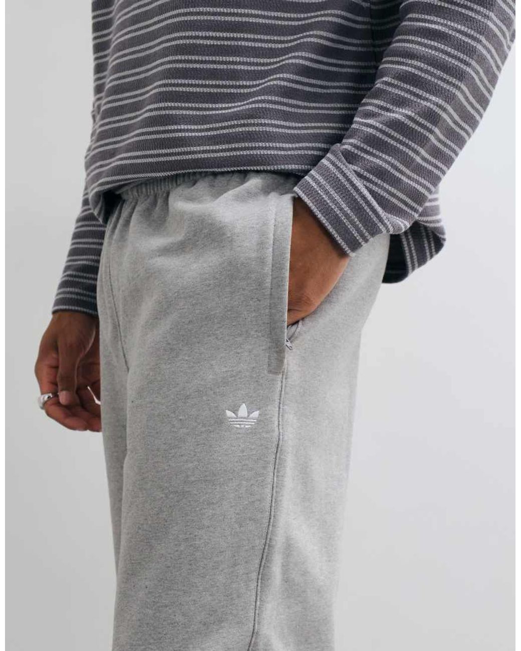 Adidas Originals Blue Essential Cuffed Joggers for men