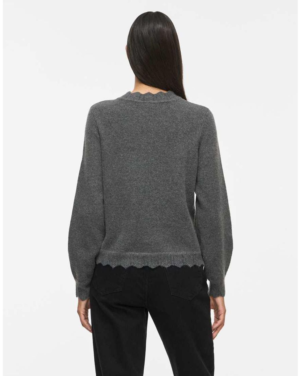 Vila Gray Knitted Pullover