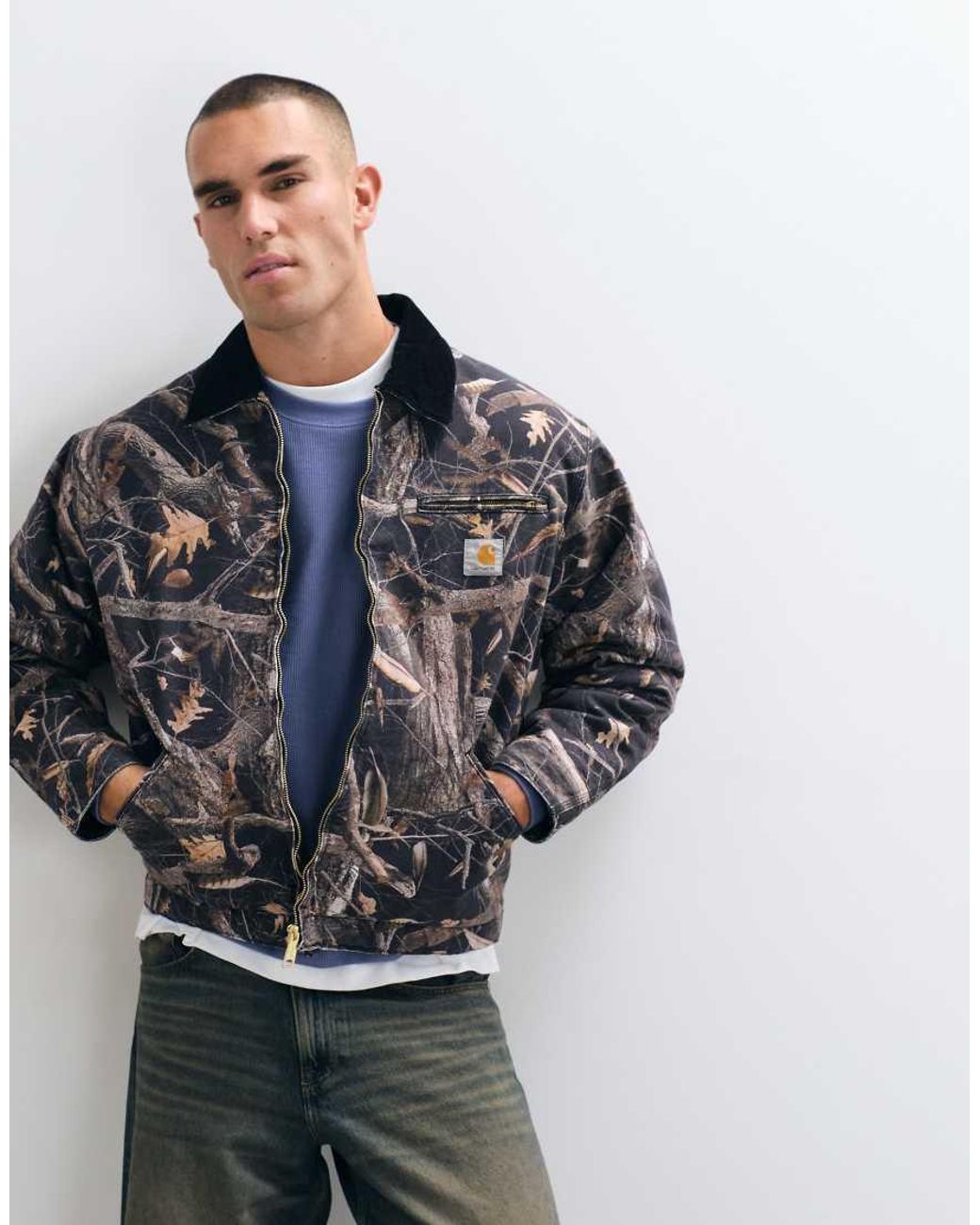 Carhartt Blue Og Detroit Jacket for men
