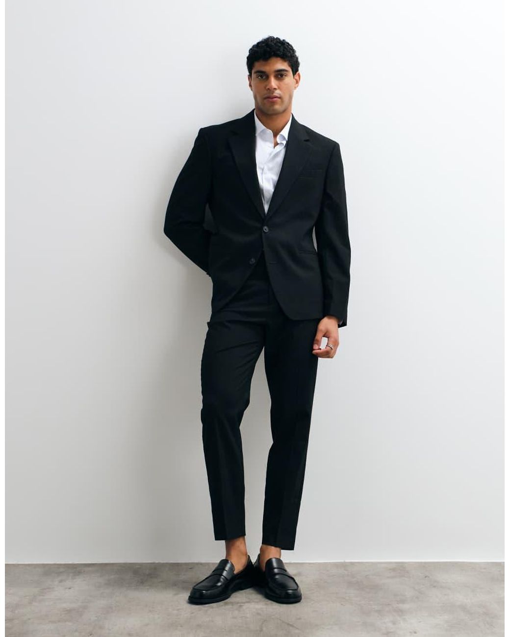 ASOS Black Slim Suit Blazer for men