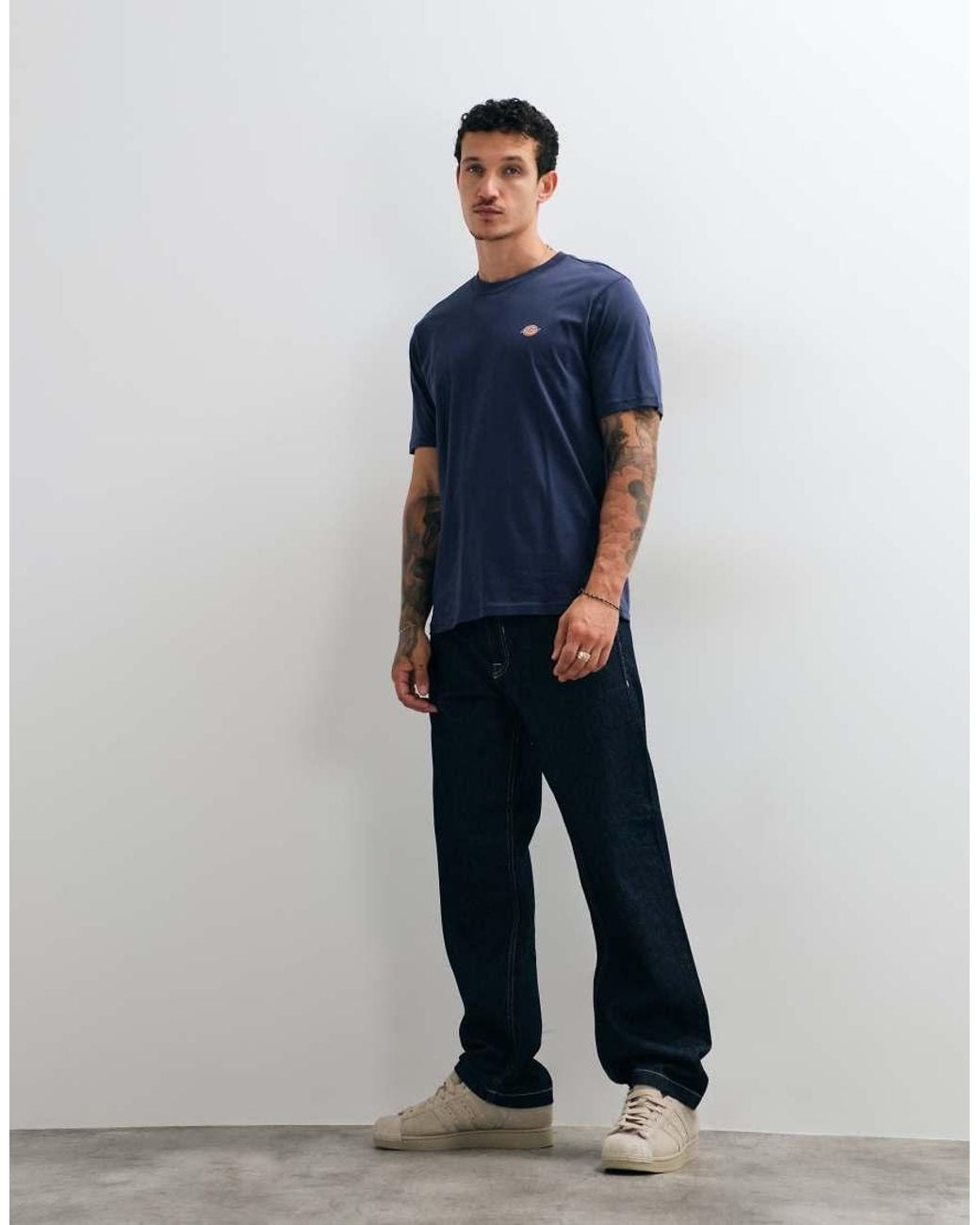 Dickies Blue Mapleton Short Sleeve T-Shirt for men