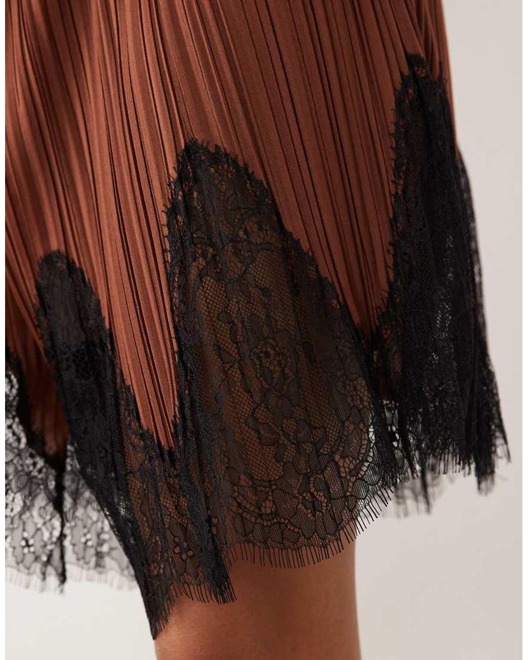 ASOS Brown Mix & Match Plisse Shorts