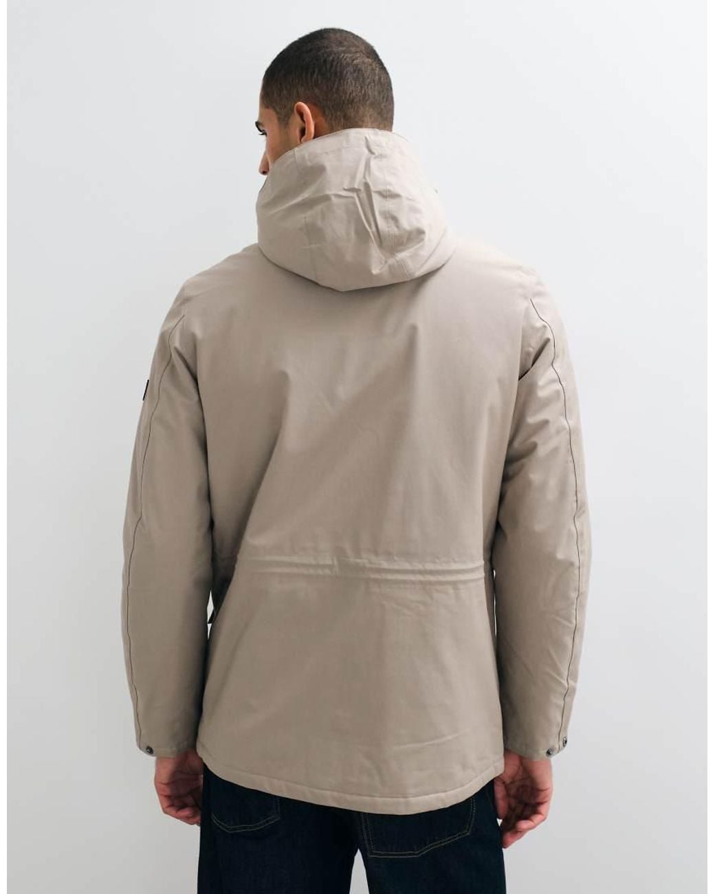 Barbour Natural Endley Waterproof Hooded Jacket for men
