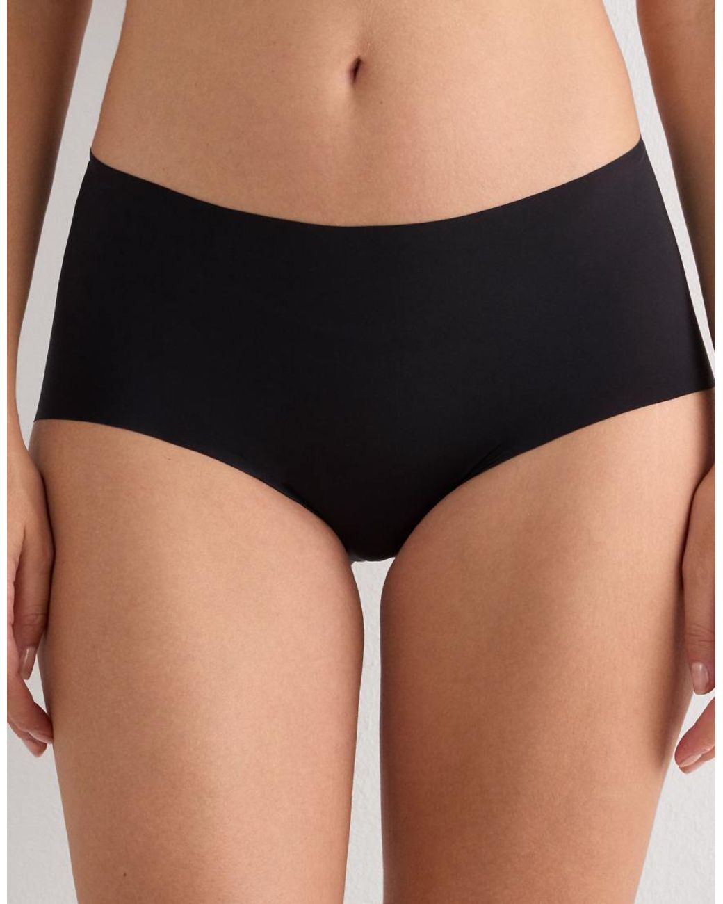Intimissimi Black Laser Cut French Knickers