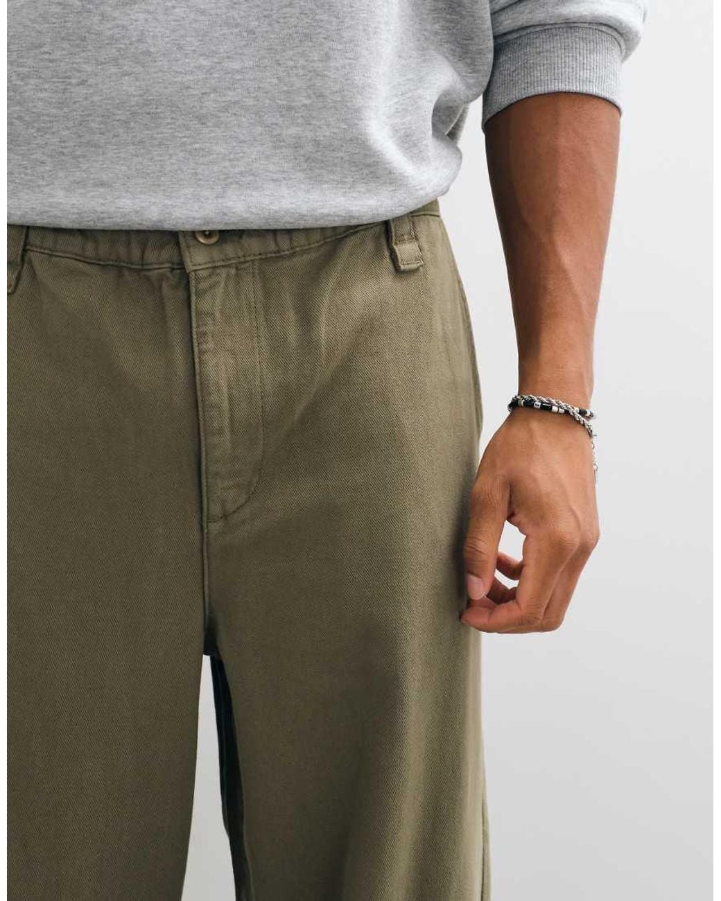 ASOS Green Loose Trousers for men